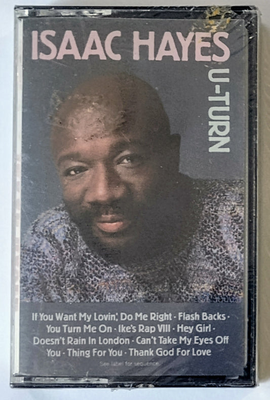 Isaac Hayes - “U-Turn” - CASSETTE TAPE NM/M (Sealed; torn cellophane)