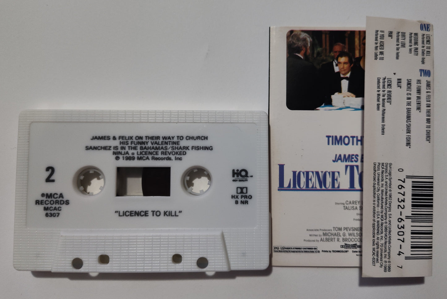 Various Artists - "License To Kill Soundtrack" - CASSETTE TAPE (DOLBY HX PRO B NR) VG+/VG+