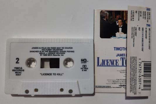 Various Artists - "License To Kill Soundtrack" - CASSETTE TAPE (DOLBY HX PRO B NR) VG+/VG+