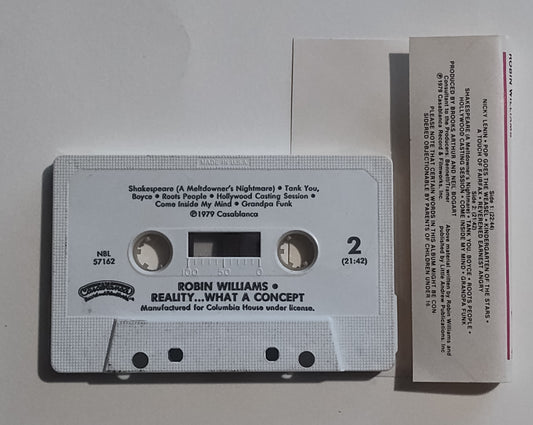 Robin Williams - "Reality: What A Concept" - CASSETTE TAPE (Columbia House Club) VG+/VG+