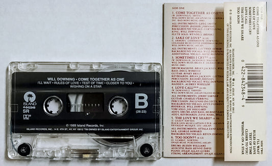 Will Downing - “Come Together As One” - CASSETTE TAPE VG+/VG+
