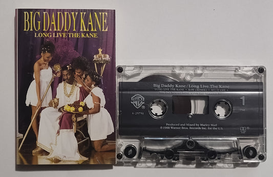 Big Daddy Kane - "Long Live The Kane" - CASSETTE TAPE (SR; DOLBY HX PRO B NR) VG+/VG+