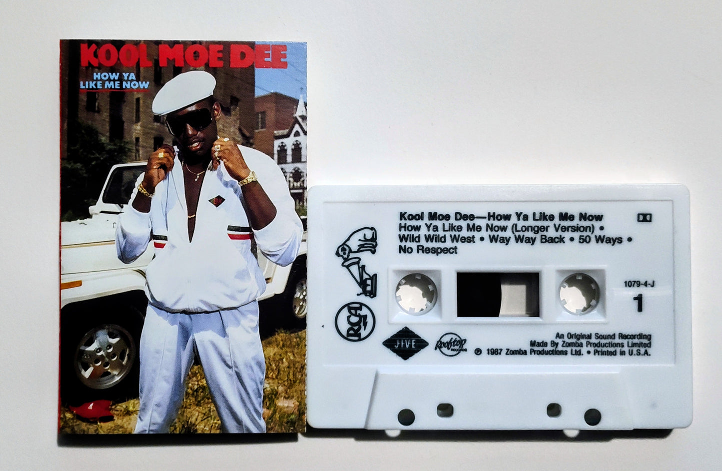Kool Moe Dee - "How Ya Like Me Now" - CASSETTE TAPE VG+/VG+