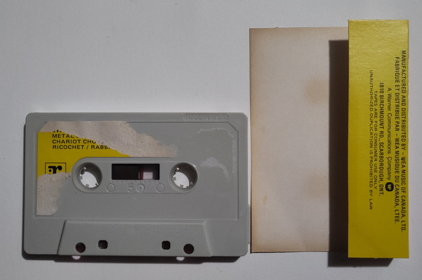 T. Rex - "The Slider" - CASSETTE TAPE (Canada) VG+/G+ (See photos; plays PERFECT!)
