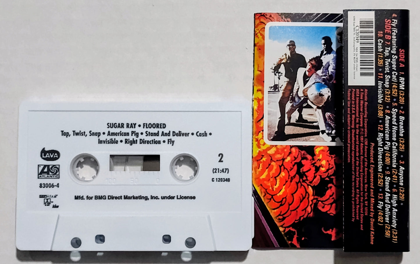 Sugar Ray - “Floored” - CASSETTE TAPE (BMG Club; RARE!) NM/NM