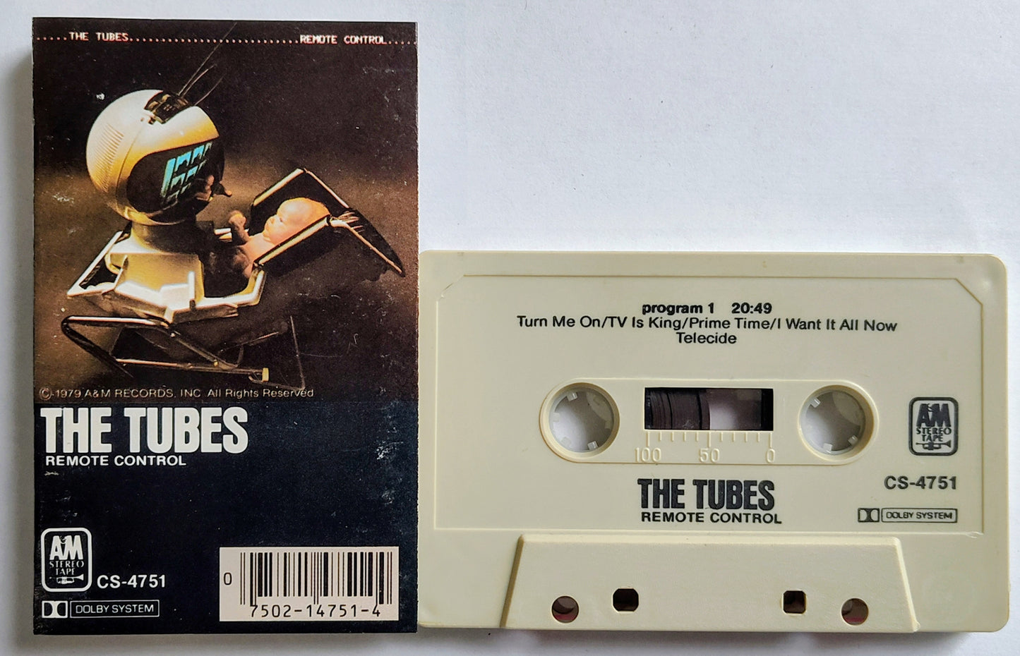 Tubes, The - “Remote Control” - CASSETTE TAPE VG/VG+