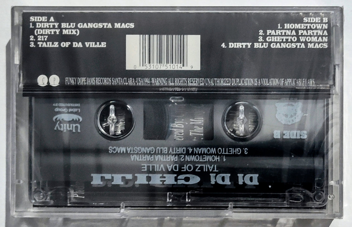 Di Di Chill - “Tailz Of Da Ville (Part 1)” - CASSETTE TAPE (EP) NM/M (Sealed; crack in case) [East Palo Alto, CA]