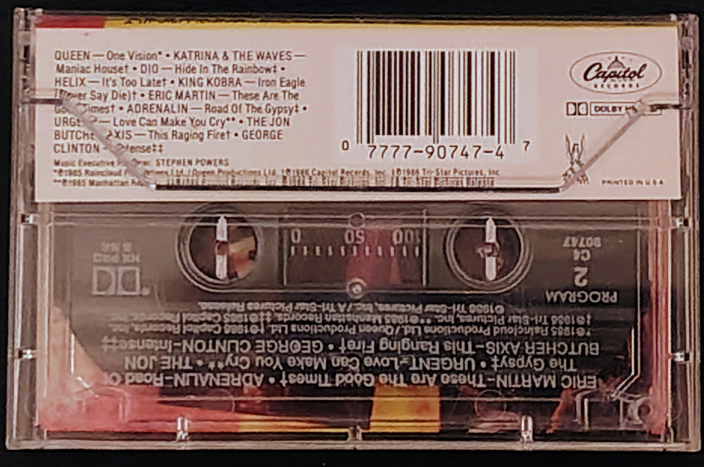 Various Artists - “Iron Eagle Soundtrack” - CASSETTE TAPE NM/NM