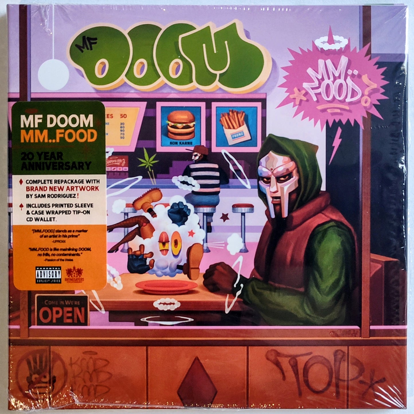 MF Doom - “Mm..Food (20th Anniversary Reissue)” - INDIE COMPACT DISC NM/NM (Still in shrink; played once) [London, England]