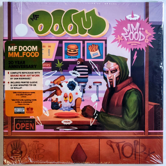 MF Doom - “Mm..Food (20th Anniversary Reissue)” - INDIE COMPACT DISC NM/NM (Still in shrink; played once) [London, England]