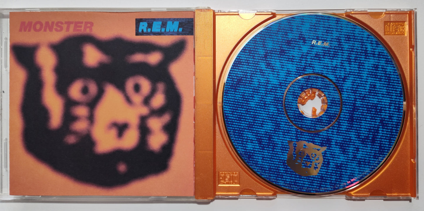 REM - "Monster" - COMPACT DISC (Original orange jewel case; cracked inside) G+/VG+