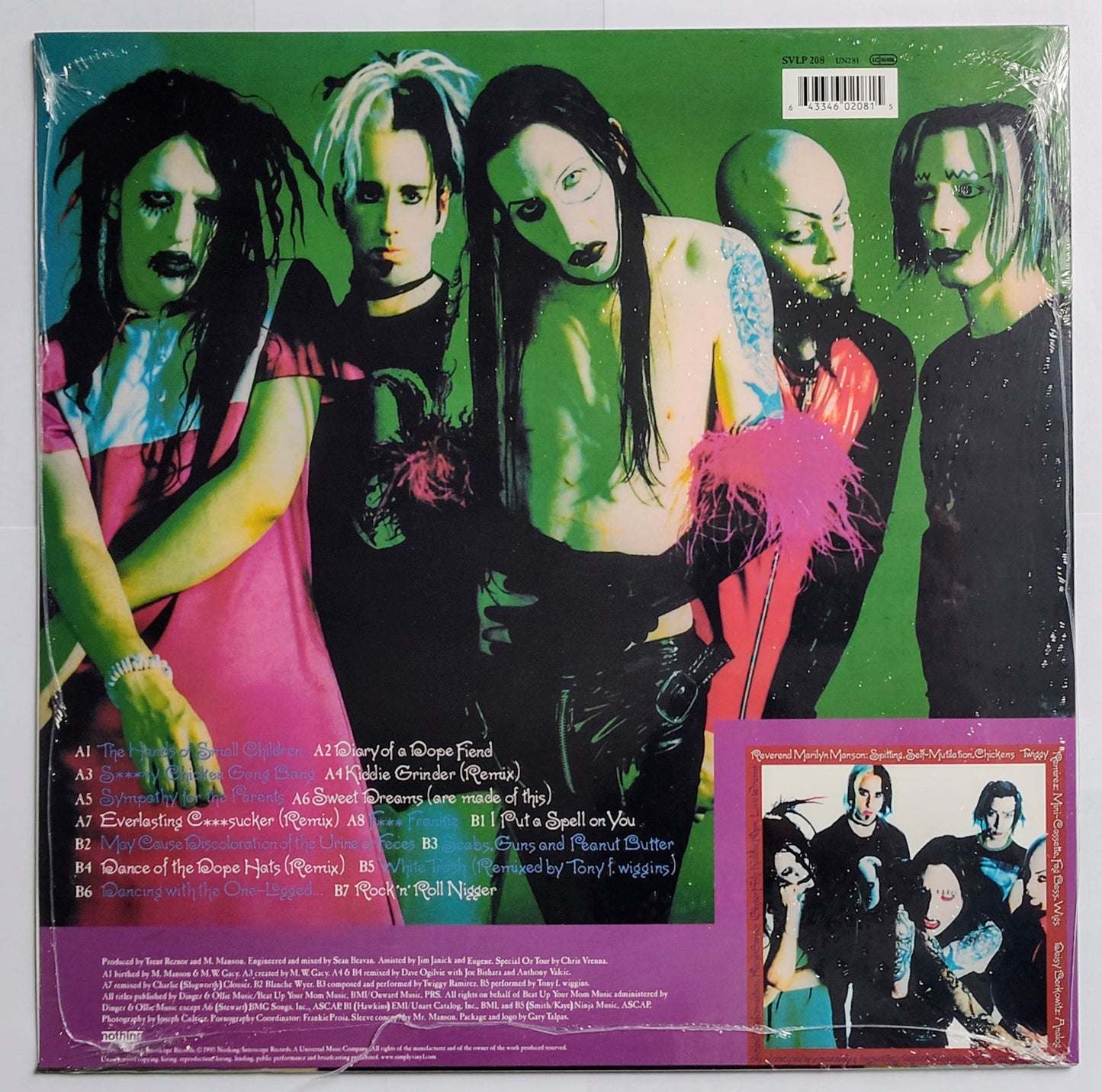 Marilyn Manson "Smells Like Children" - VINYL RECORD (Italy "Fan Club" Import; Color Vinyl; Color Unknown) M/M (Sealed; Ships in whiplash) *🔥*