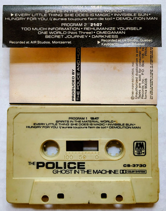 Police, The - "Ghost In The Machine" - CASSETTE TAPE VG/G+