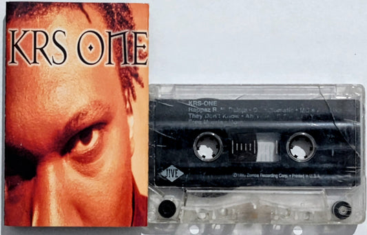 KRS-ONE - "KRS-ONE" - INDIE CASSETTE TAPE VG/G+ (Plays perfect!)