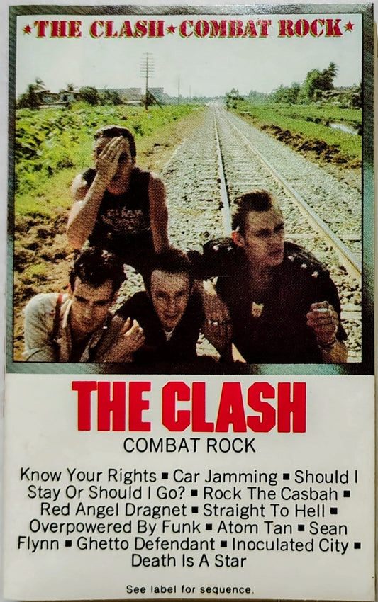 Clash, The - "Combat Rock" - CASSETTE TAPE VG+/VG+