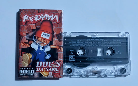 Redman - "Doc's Da Name 2,000" CASSETTE TAPE (DOLBY HX PRO B NR) VG+/VG+