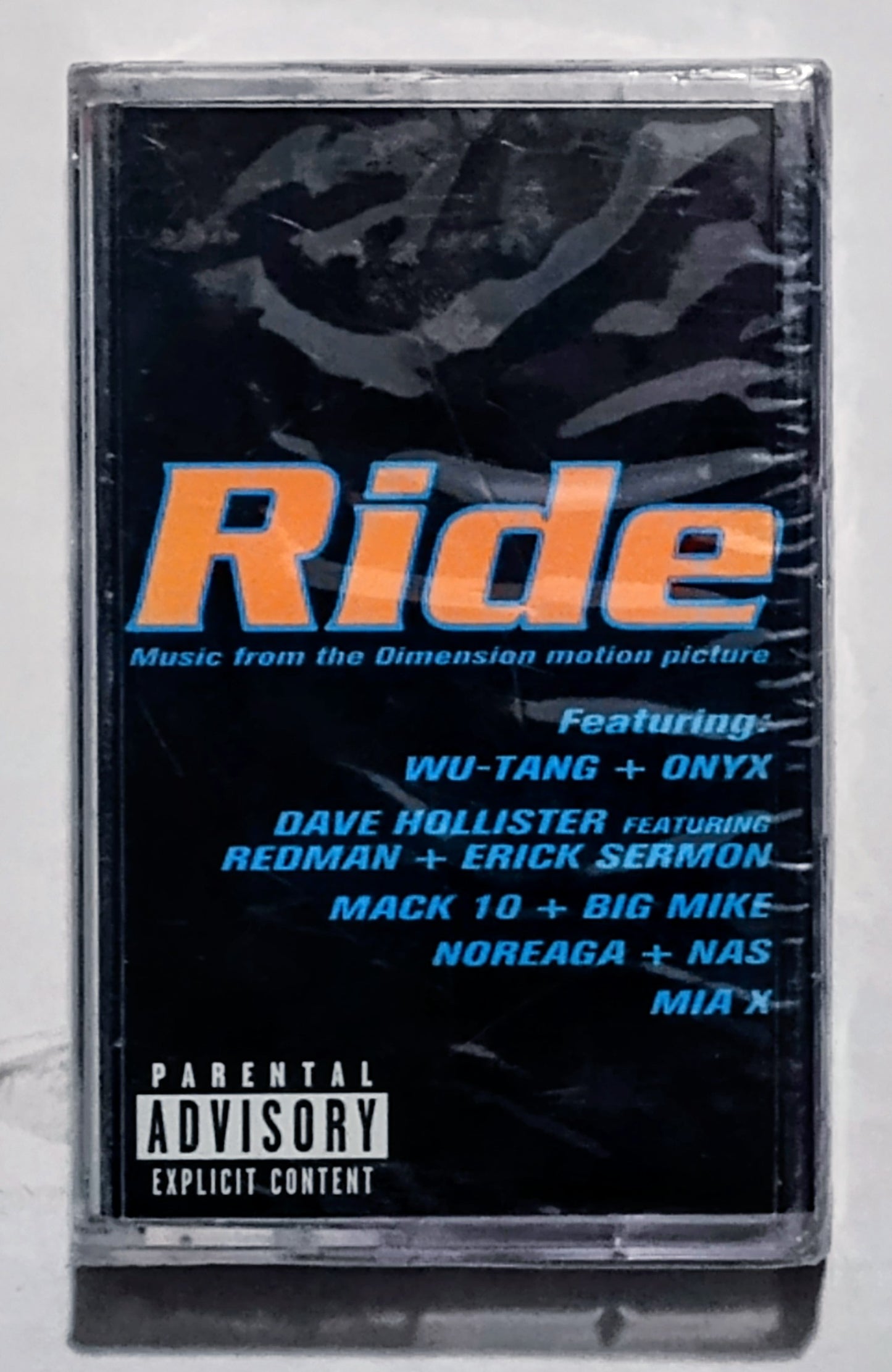 Various Artists - “Ride Soundtrack” - CASSETTE TAPE NM/M (Sealed; scratchy cellophane; small hole in seal; cracked spine)