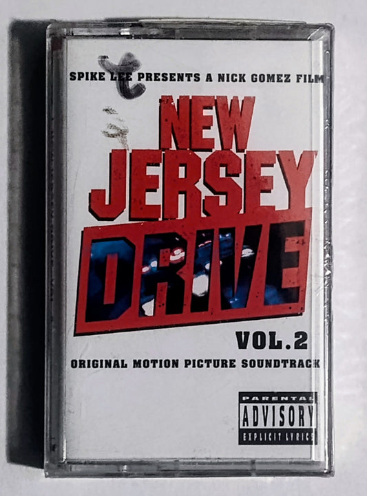 Various Artists - “New Jersey Drive Vol. 2 (Original Motion Picture Soundtrack)” - CASSETTE TAPE M/M (Sealed; light marker marks on cover cellophane-can easily be removed with alcohol.)