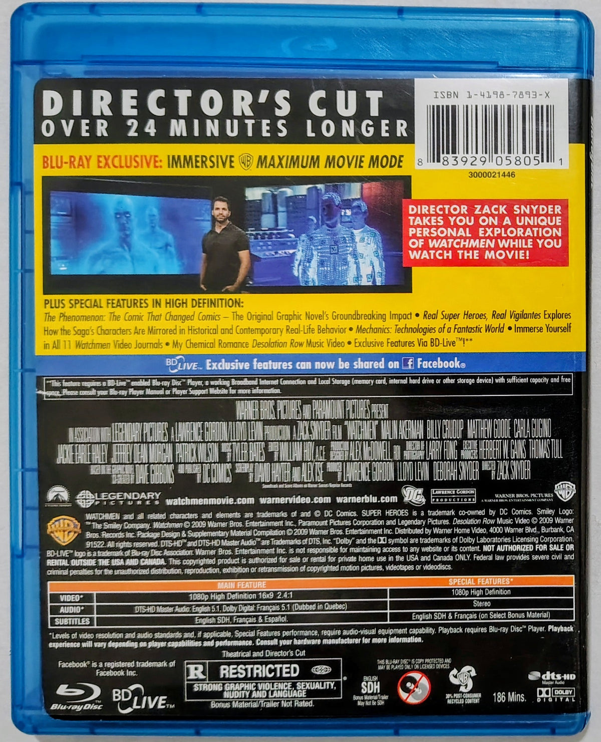 Watchmen (Director's Cut) BLU-RAY