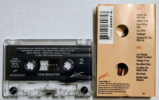 Toni Braxton - “Toni Braxton” - CASSETTE TAPE VG+/VG+