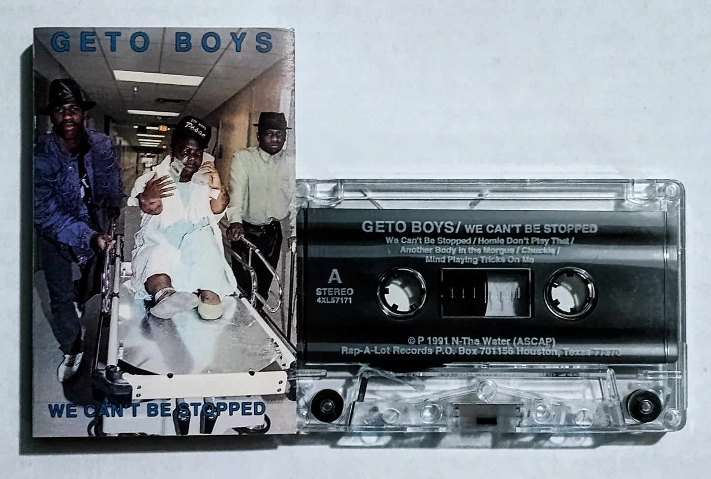 Geto Boys - "We Can't Be Stopped (Clean Version)" - CASSETTE TAPE VG+/VG (2 cracks in shell; does not affect play)