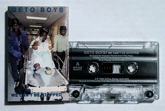 Geto Boys - "We Can't Be Stopped (Clean Version)" - CASSETTE TAPE VG+/VG (2 cracks in shell; does not affect play)
