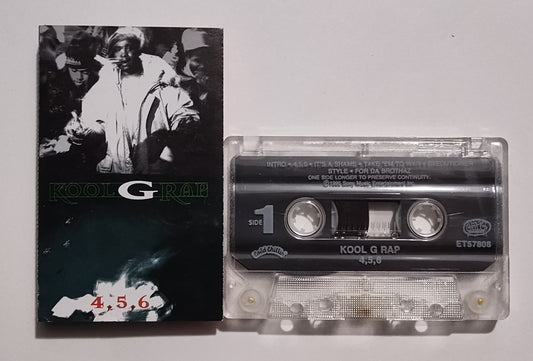 Kool G Rap - "4,5,6" - CASSETTE TAPE VG+/VG+