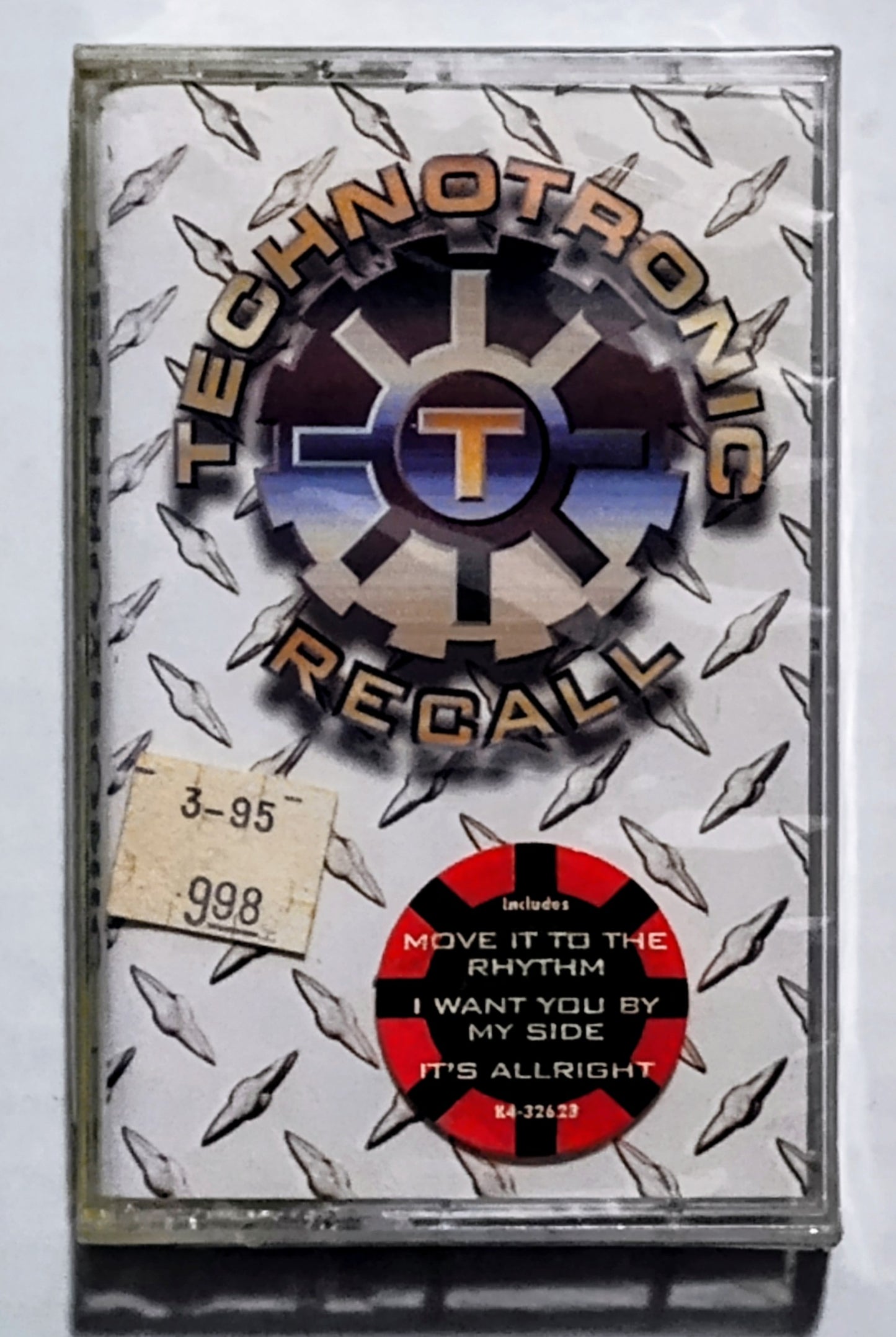 Technotronic - “Recall” - CASSETTE TAPE NM/M (Sealed with hype sticker; small hole in cellophane)