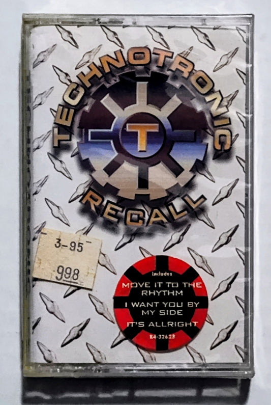 Technotronic - “Recall” - CASSETTE TAPE NM/M (Sealed with hype sticker; small hole in cellophane)