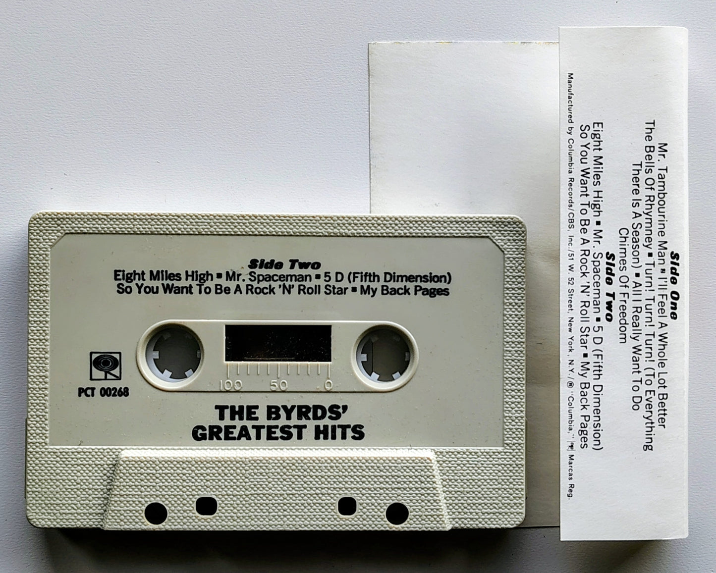 Byrds, The - "Greatest Hits" - CASSETTE TAPE VG/VG+