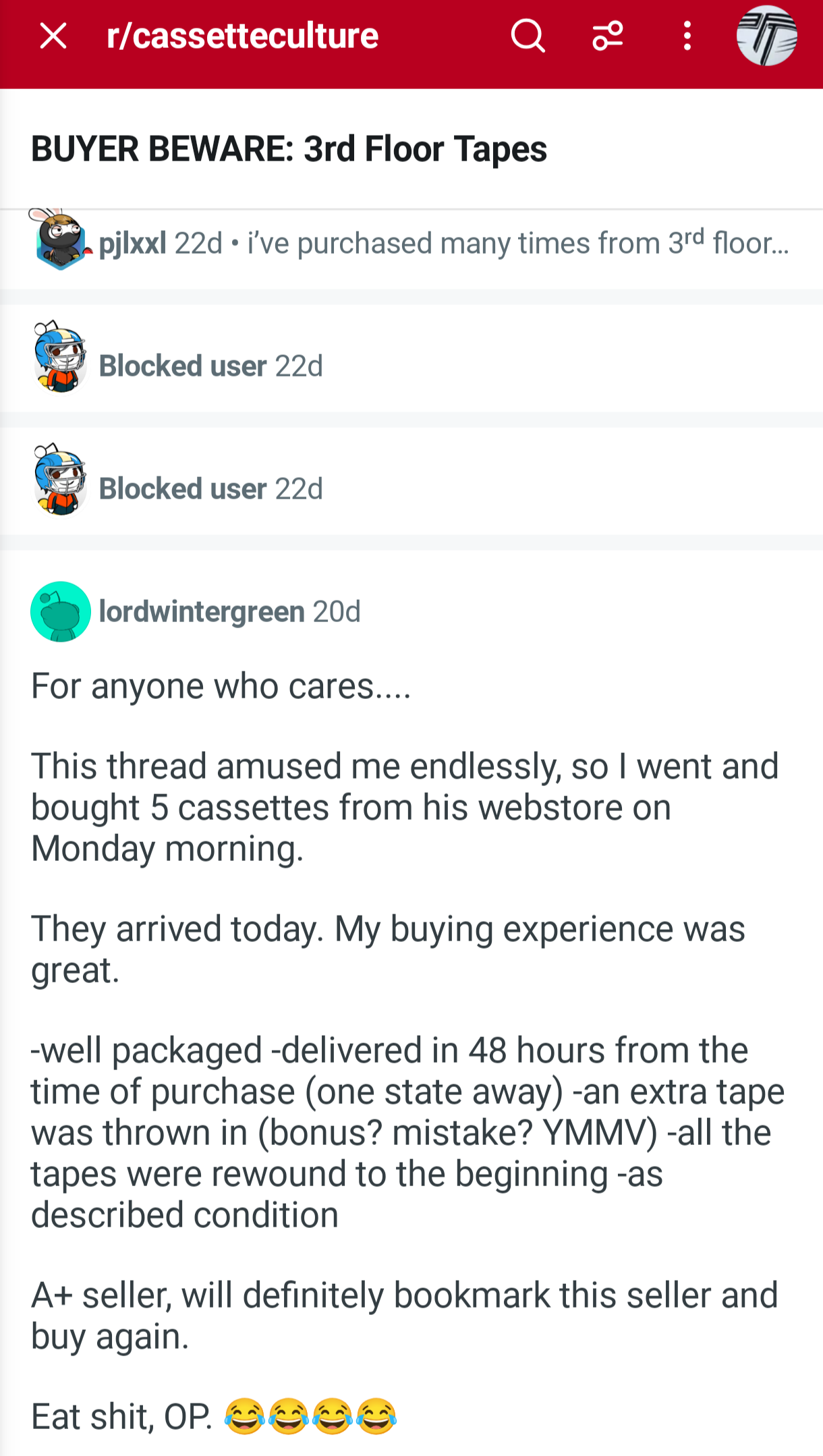 Customer Reviews And Endorsements (PHOTOS)