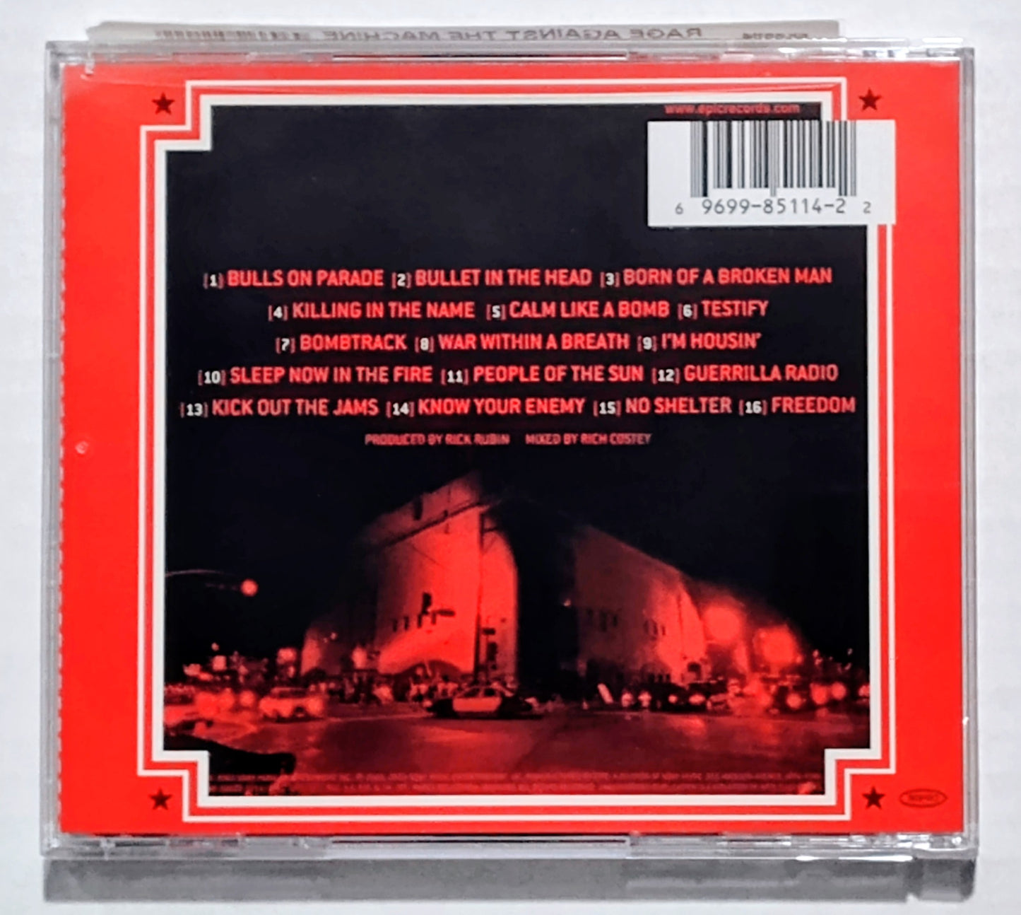 Rage Against The Machine - "Live At The Grand Olympic Auditorium" - COMPACT DISC NM/NM