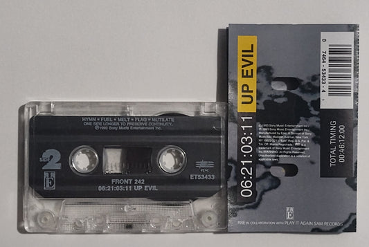 Front 242 - "06:21:03:11 Up Evil" - CASSETTE TAPE VG+/VG+ (Classic Industrial!)