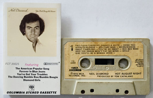 Neil Diamond - “You Don’t Bring Me Flowers” - CASSETTE TAPE VG+/G+