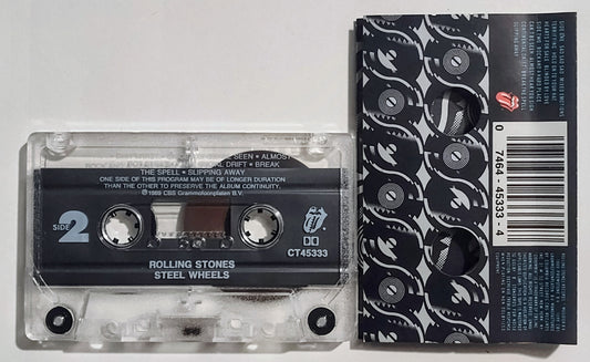 Rolling Stones - "Steel Wheels" - CASSETTE TAPE (DOLBY) VG/VG+