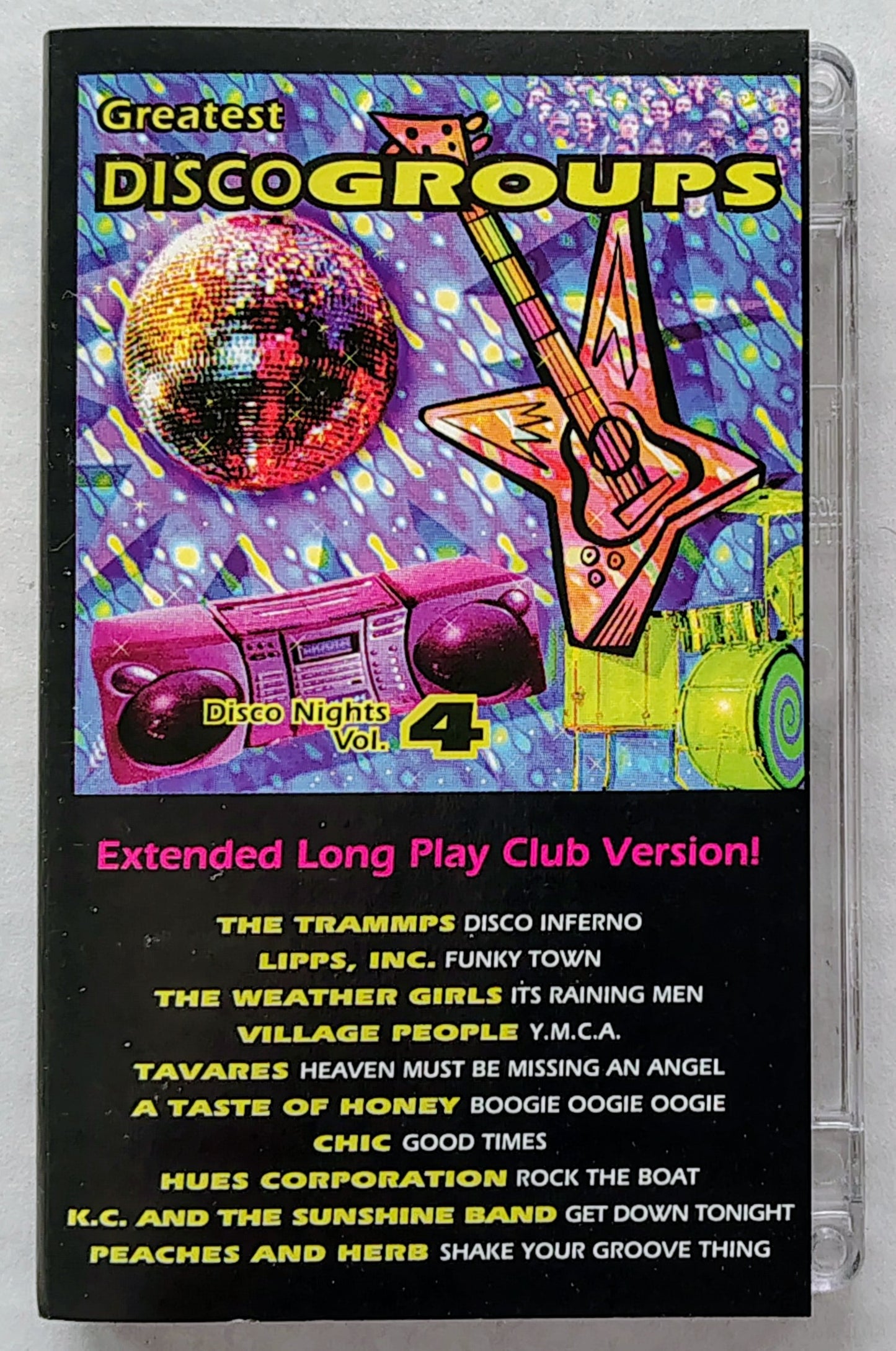 Various Artists- "Greatest Disco Groups: Disco Nights Vol. 4" - CASSETTE TAPE VG+/VG+