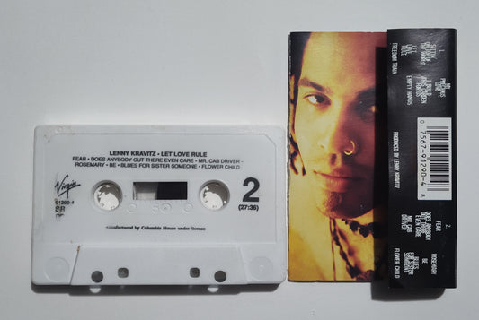 Lenny Kravitz - "Let Love Rule" - CASSETTE TAPE VG/VG+