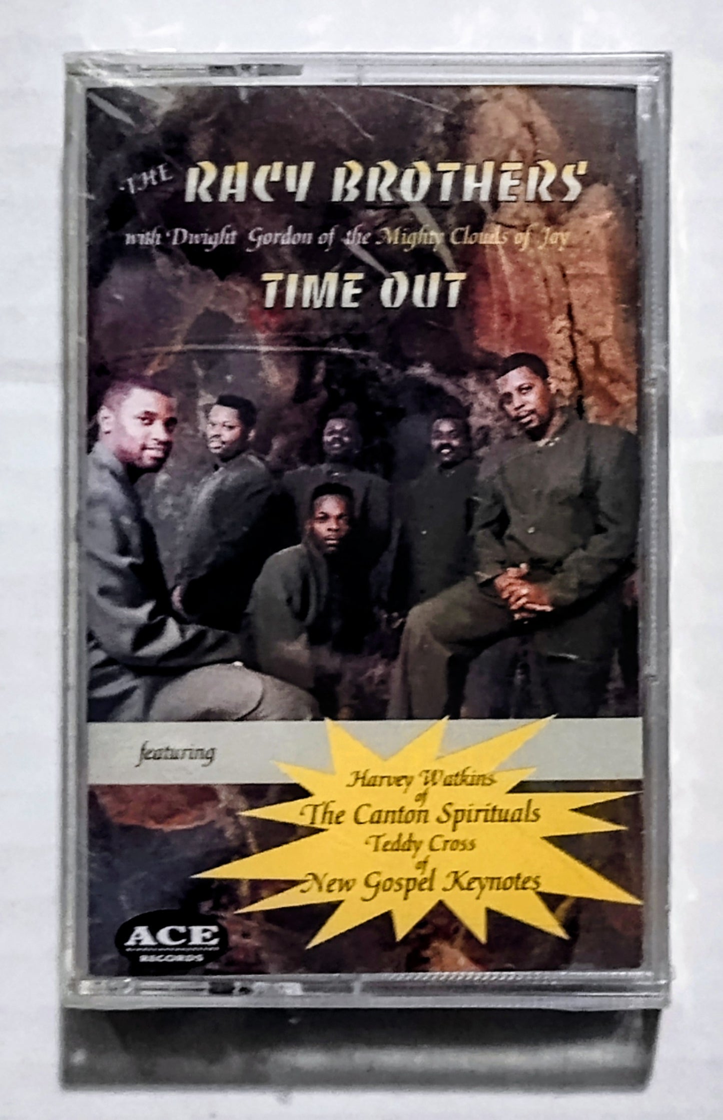 Racy Brothers - “Time Out” - CASSETTE TAPE NM/M (Scratchy cellophane, possible cracks in case)