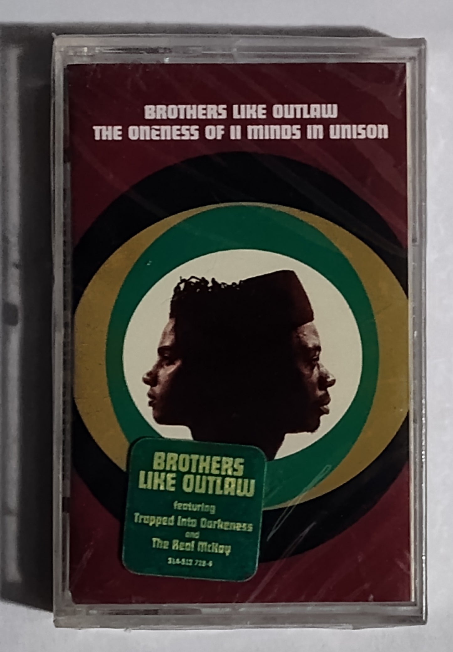 Brothers Like Outlaw - “The Oneness Of II Minds In Unison” - CASSETTE TAPE NM/M (Sealed with hype sticker; small crack on back of case)