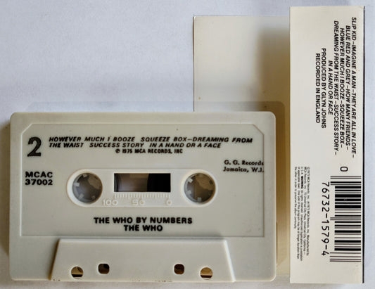 Who, The - "The Who By Numbers" - CASSETTE TAPE VG/VG