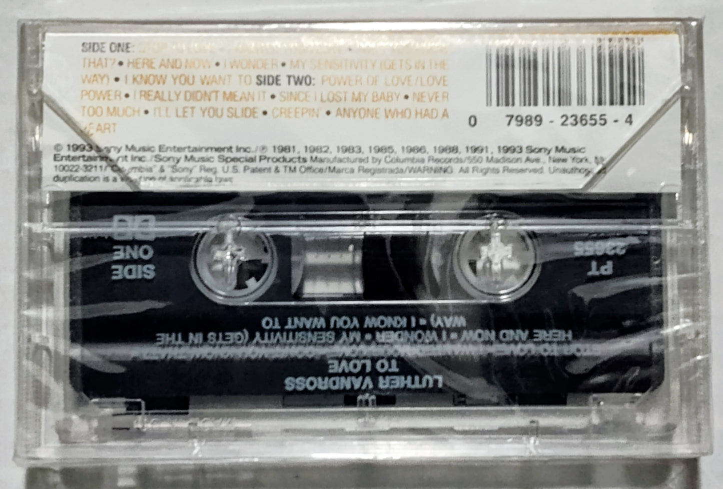 Luther Vandross - “To Love” - CASSETTE TAPE M/M (Sealed)