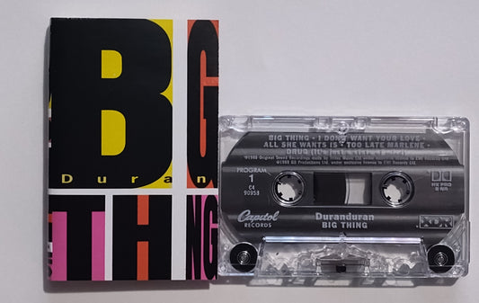 Duran Duran - "Big Thing" - CASSETTE TAPE (XDR; DOLBY HX PRO B NR) VG+/VG+