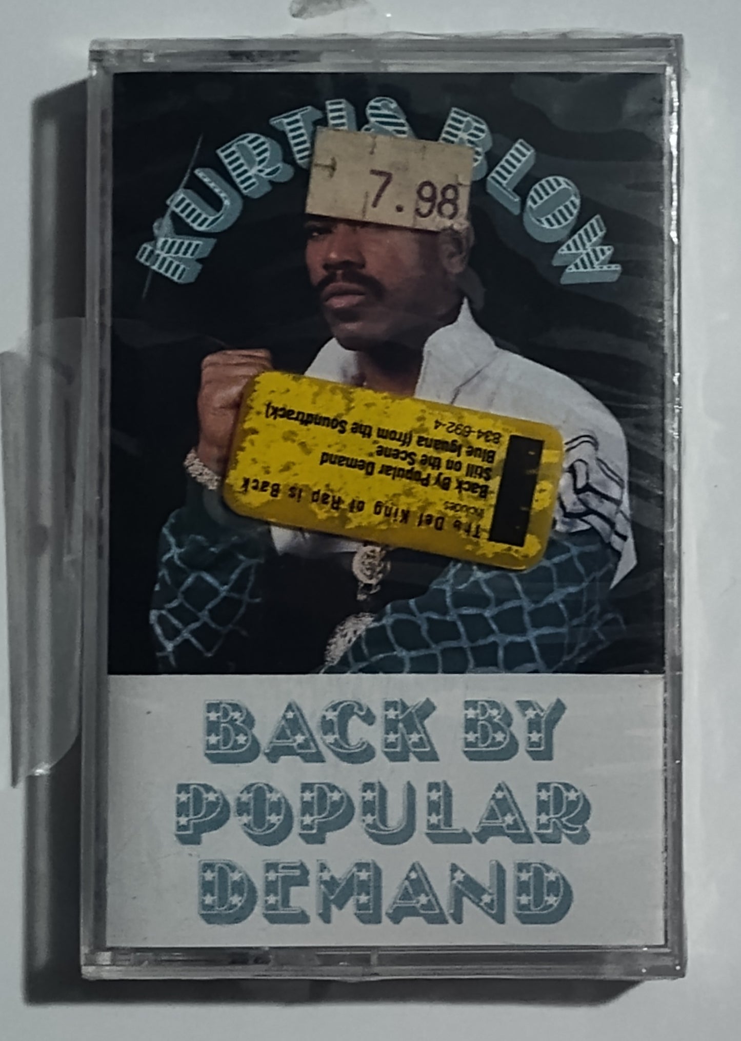 Kurtis Blow - "Back By Popular Demand" - CASSETTE TAPE VG+/M (Broken seal)