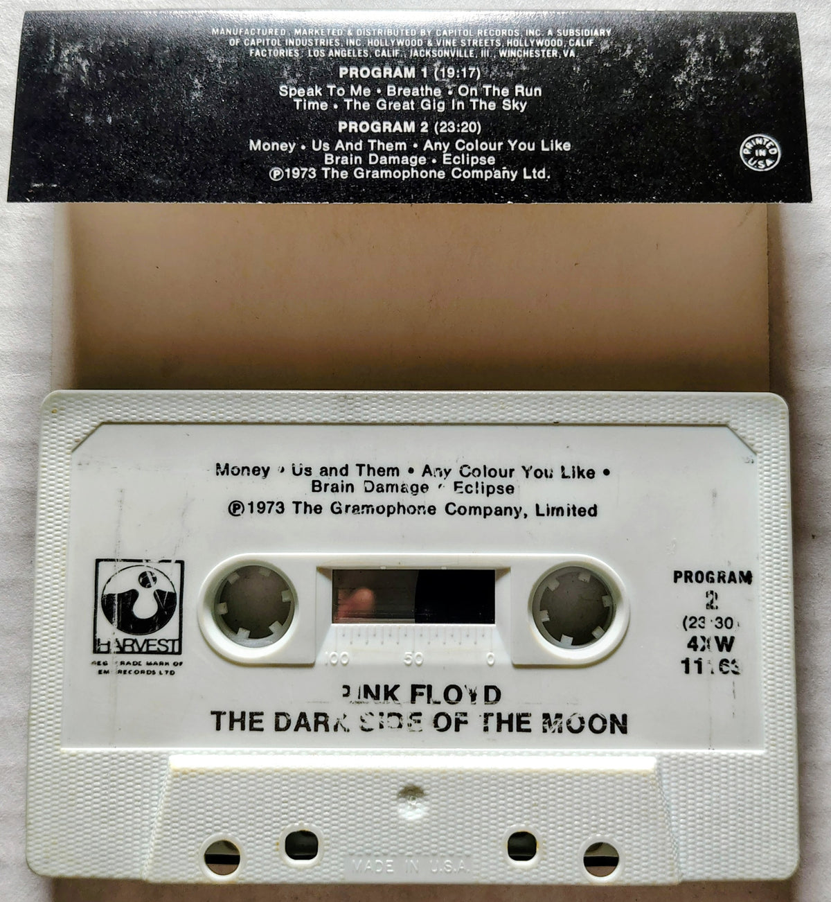 Pink Floyd - “Dark Side Of The Moon” - CASSETTE TAPE VG/POOR* (*See Notes)