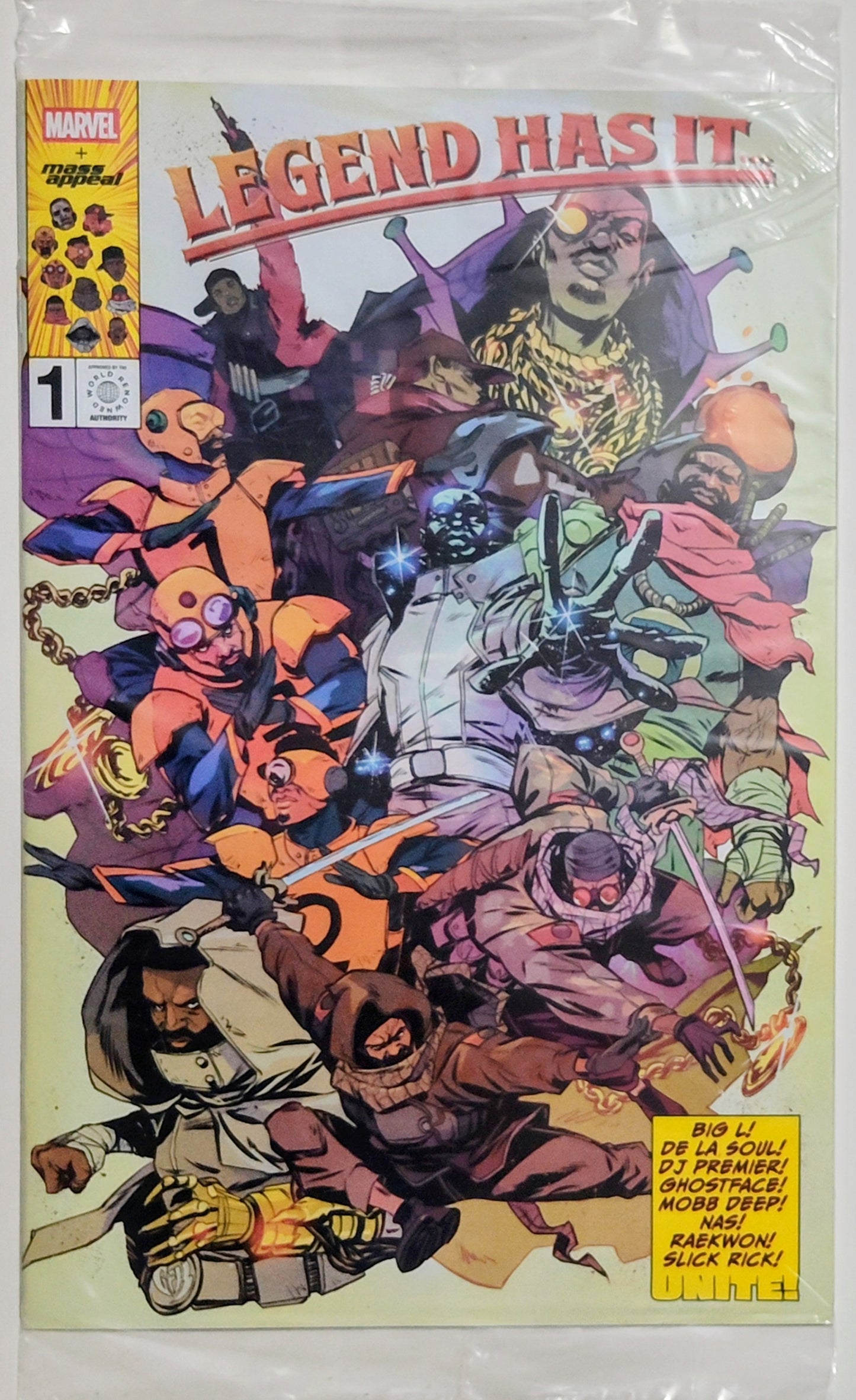 Marvel Comics x Mass Appeal Presents: "Legend Has It #1" Comic Book (Limited Edition; poly bagged and boarded; Sealed)