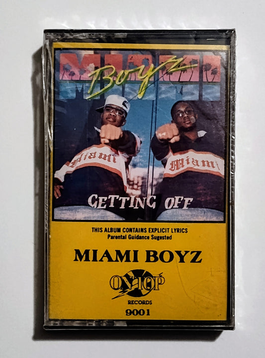 Miami Boyz - "Getting Off" - CASSETTE TAPE NM/M (Sealed; cracked case corner)