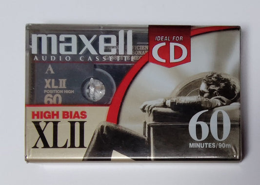 Maxell High Bias XLII 60-Minute Sealed Blank Cassette