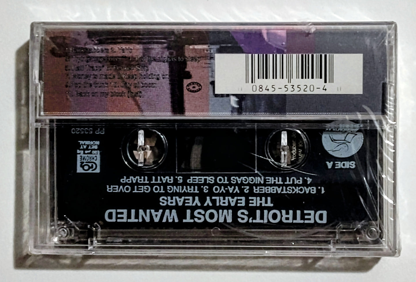 Detroit's Most Wanted - "The Early Years" - CASSETTE TAPE VG+/M (Sealed; tiny tear on spine; cracks in case on front and back)