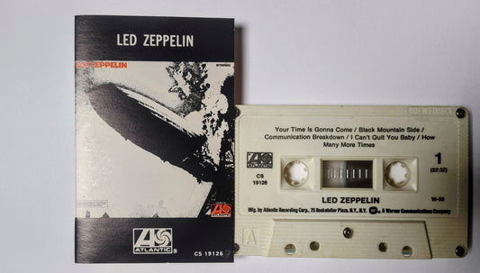 Led Zeppelin - "Led Zeppelin(1)" - CASSETTE TAPE (Canada; white shell; no bar code) VG/VG