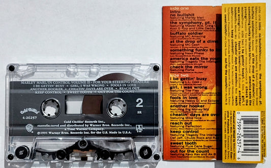 Marley Marl - “In Control Volume II (For Your Steering Pleasure)” - CASSETTE TAPE VG/VG+
